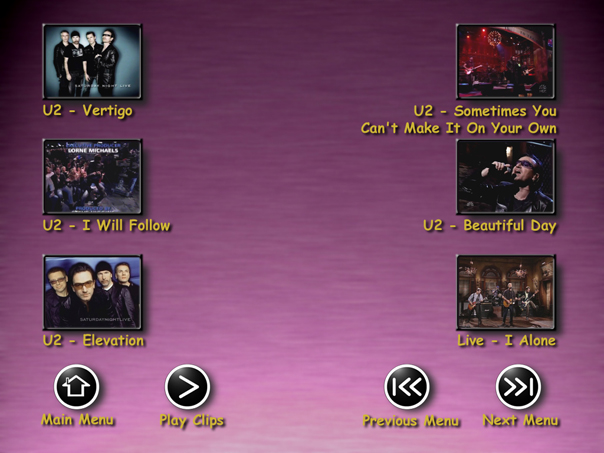 Music Volume 8 Menu 2